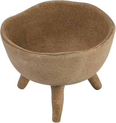 Pot of plants in burnt clay with feet, large 4 inch size, dark gray color of creative co-op.. Your comprehensive marketplace awaits at DIAYTAR NIGERIA with affordable prices and reliable delivery times.