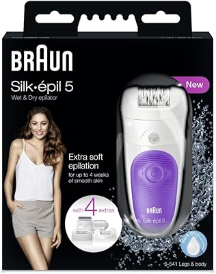 Braun Silk-Epil 5-541 Wet & Dry with 4 accessories.. DIAYTAR NIGERIA: Nigeria's answer to affordable online shopping with reliable 5-8 day delivery guarantee.