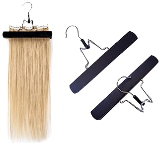 Portable wig support, 2 rooms, portable wig support, wooden hair support with duplicating non -slip stickers for hair extensions to clip - Black.. DIAYTAR NIGERIA: Your partner in affordable online retail with reliable delivery across the nation.