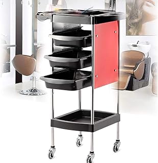 5-layer barber trolleys with 3 drawers and 4 swivel wheels, professional hairstyle trolley with hair dryer, metal hairstyle cart.. Experience the joy of discovery with DIAYTAR NIGERIA's vast catalog and nationwide affordable delivery.
