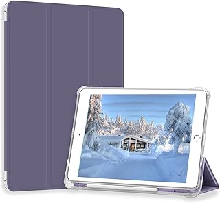 Divufus case for iPad pro 9.7 2016 (old model), light and end, automatic standby/alarm clock, intelligent three-component support, rear flexible TPU translucent TPU translucent with pencil holder for iPad pro 9.7 inches, lavender.. Discover the perfect shopping balance at DIAYTAR NIGERIA with competitive prices and prompt delivery.