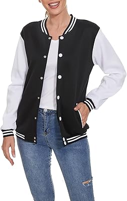 University jacket for women Baseball Style Depittered sports jacket with long sleeves.. Shop from our extensive catalog at DIAYTAR NIGERIA and enjoy doorstep delivery in just 5-8 days.