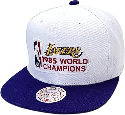Mitchell & ness la los angeles lakers hardwood classic 1985 nba finals world champions snapback hat, white classic hat violet, blanc taille unique, blanc, violet, taille unique.. Experience the satisfaction of affordable shopping with DIAYTAR NIGERIA's nationwide 5-8 day delivery.