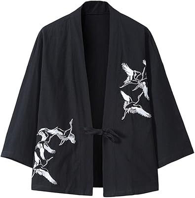 Prigohi relaxed cardigan jacket for men with Kimono sleeves, Japanese fashion yukata, cotton and large linen, light.. DIAYTAR NIGERIA delivers satisfaction with every purchase through our affordable and reliable service.