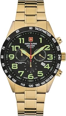 Watch For Men Swiss Alpine Military Military Chronograph Analog Stainless Stainless Steel 7047.9.. DIAYTAR NIGERIA: Where every search yields affordable results delivered promptly to your door.