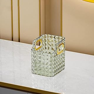 Make-up semi-organizer, large makeup showcase, organizer of plastic cosmetics, ideal for bathroom, counter, bedroom, chest of drawers (green S).. From fashion trends to home essentials — find it on DIAYTAR Nigeria.
