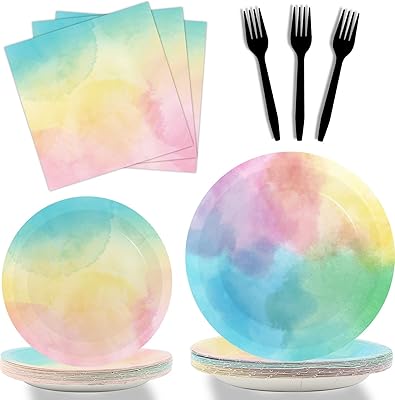 JESPH FAME 96 Pastel paper pieces and hinting paper supplies of pastel watercolor watercolor birthday decoration set of crockery for girls gifts 24.. Shop easy, pay less, get it fast — with DIAYTAR Nigeria.