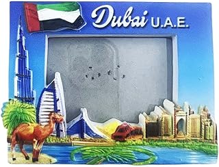 3D refrigerator magnet dubai emirates, the United Arab, souvenir gift in resin, magnet of refrigerator in resin made by hand of Dubai for the decoration of the house and the kitchen with mirror.. Experience the DIAYTAR difference with our vast product selection and delivery within 5-8 days.