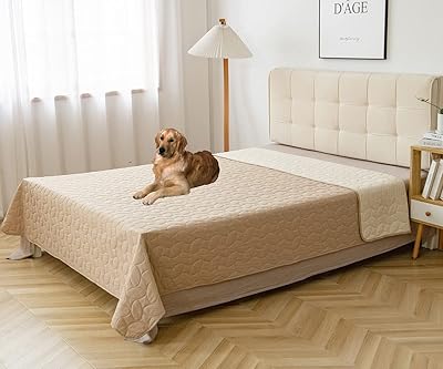 Helly dog ​​bed cover, dog reversible bed cover, pet sofa cover, sofa cover for sofa (68 x 82 inches, beige).. Great deals and fast delivery — the DIAYTAR Nigeria guarantee.