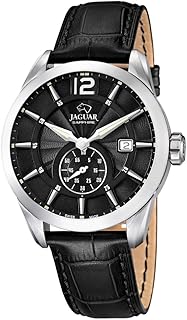 Jaguar J663/4 J663/4 Quartz watch for men with leather bracelet, black/black, bracelet, black, bracelet.. DIAYTAR Nigeria offers the perfect blend of affordability and efficiency. Shop now and get your products delivered between 5 and 8 days nationwide.