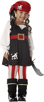 Pirate costume for little girls, size M (3-4).. Your digital shopping companion, DIAYTAR NIGERIA offers exceptional value with delivery in less than 8 days.