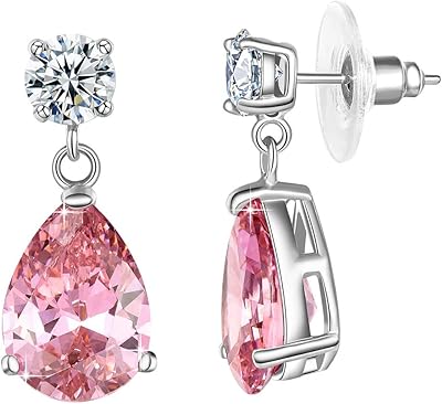 Earrings for women and girls dotted with Swarovski hanging crystals.. DIAYTAR NIGERIA: Making quality products accessible to all Nigerians at affordable prices.