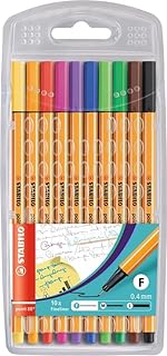 Fine Liner pen - Stabilo Point 88 - 10 (multicolored) package.. DIAYTAR NIGERIA brings the nation's largest product catalog to your doorstep at prices you'll appreciate.