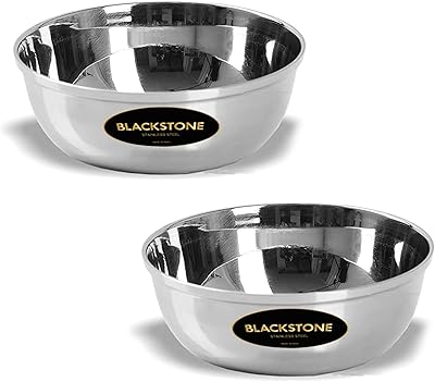 Mixing and blackstone mixer and stainless steel service bowl for kitchen, set of 2 (15 cm - 700 ml).. DIAYTAR NIGERIA delivers more than expected with our extensive catalog and 5-8 day delivery service.