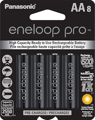 Rechargeable batteries Ni-MH High capacity Panasonic Enelop Pro AA, package of 8.. Shop smart with DIAYTAR NIGERIA, offering a vast product range delivered to your doorstep within a week.