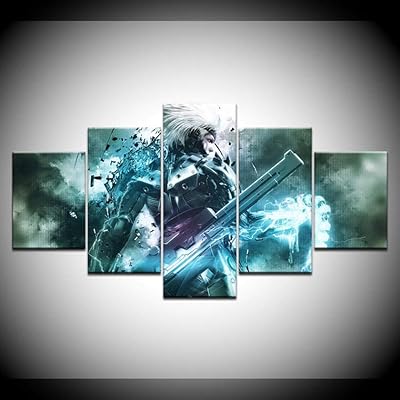 Nyjnn 5 Canvas Painting Metal Elevator Gear: revenge HD game wallpapers 5 panels poster art painting on canvas.. Shop with confidence at DIAYTAR NIGERIA, Nigeria's premier affordable e-commerce platform.