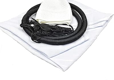 Traditional Arabian scarf together White Rise for children with Jwara/Shemagh/Ghafiya and Ajal.. DIAYTAR NIGERIA: Where shopping is affordable, selection is vast, and delivery is always reliable.