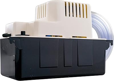 Automatic pump for evacuation of condensates Little Giant 20ULST 230V 80 GPH, 1/30 HP with safety switch and tube, white/black, 554461.. DIAYTAR NIGERIA: Your affordable gateway to thousands of products delivered within a week.