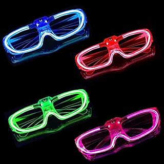 Samoo LED light glasses 4 pairs of gift ghosts that shine in the.. DIAYTAR NIGERIA: Where shopping dreams come true with budget-friendly prices and nationwide shipping.