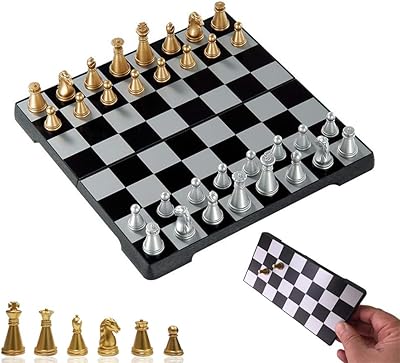 Mini Cocoson magnetic travel chess game - 6.5 inches, foldable chess game, educational games/gift for adults and children (small set - gold coins).. Say goodbye to limited options and long shipping times. DIAYTAR Nigeria delivers variety, quality, and affordability straight to your door.