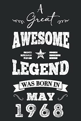A great brilliant legend was born in 1968 birthday personalized birthday diary for men born in 1968 gift for dad husband uncle brother boyfriend ... celebrates her 53 years for birthdays 6 x 9 in 120p.. DIAYTAR NIGERIA: Your trusted e-commerce partner with extensive product choices and affordable delivery.