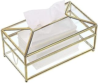 Rectangular handkerchief in transparent glass Dubkart decorative storage box for glass.. DIAYTAR NIGERIA combines affordability, variety, and convenience with nationwide delivery services.