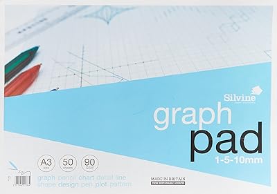 Sylvin graphics notebook A3 50 high quality sheets 90g/m2, printed 1-5-10mm ref a3gp, blue.. DIAYTAR NIGERIA revolutionizes e-commerce with our affordable prices and dependable delivery timeframes.