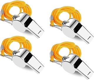 Rubik whistles, powerful metal whistles in stainless steel with strap for sports, referees, football coaches, rescuers and emergency training.. DIAYTAR NIGERIA: Your gateway to affordable products delivered reliably across Nigeria.