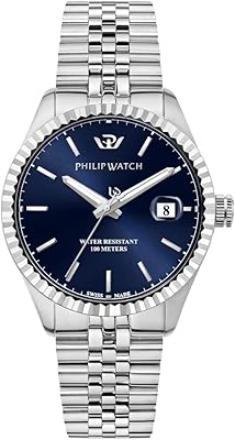 Caribe man watch, time and date, analog - 41 mm, silver, taglia unica, bracelet.. DIAYTAR Nigeria: Your one-stop online shop with unbeatable prices and nationwide delivery in under 8 days.