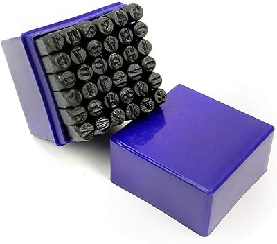 A set of steel stamps with the shape of the English alphabet and numbers, size 5 mm, to engrave by hand on leather, wood and metal.. Everything you need is on DIAYTAR Nigeria — just a click away.