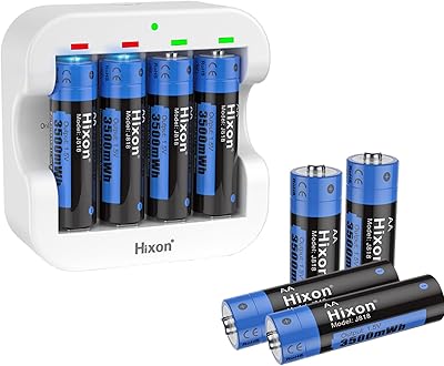 Rechargeable AA batteries with charger, high capacity AA rechargeable battery 3500 MWh, rechargeable lithium battery 1600 cycles, maximum current 3A [8 AA + 1 charger]... Discover endless shopping possibilities at DIAYTAR NIGERIA, with budget-friendly prices and reliable delivery.