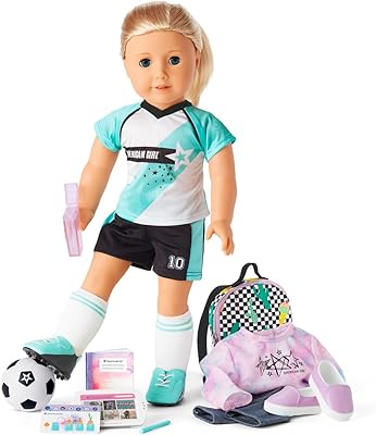 Set of american girl truly me school & football (blonde and white).. Experience retail therapy without the financial stress at DIAYTAR NIGERIA's budget-friendly marketplace.