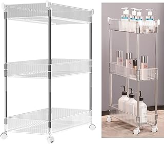 Thin 3 -level mobile shelf storage trolley for organizer.. Shopping has never been easier — DIAYTAR Nigeria delivers it all in 5–8 days.