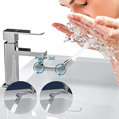 1080 degree swivel tap, universal spray filter tap, double solid brass function, 2 bathroom sink modes, double sprayer for kitchen and bathroom (chrome).. Discover the joy of online shopping with DIAYTAR NIGERIA's budget-friendly prices and reliable shipping.