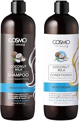 Hydrating shampoo and pods with coconut coconut cosmo 480 ml, set of 2 unisex.. Experience the DIAYTAR difference with our vast product selection and delivery within 5-8 days.