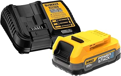 Dewalt 20 V Max* starter kit with battery and compact powerstacktm (DCBP034C) charger).. DIAYTAR NIGERIA brings the marketplace home to you with affordable prices and delivery in 5-8 days.