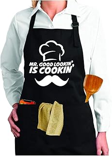 Alozo Global MR Alozo kitchen apron. good lookin 'is cookin' - Best gift for dad, husband, boyfriend, grandfather, dad - black.. DIAYTAR NIGERIA connects you with thousands of products at competitive prices, delivered within a week.