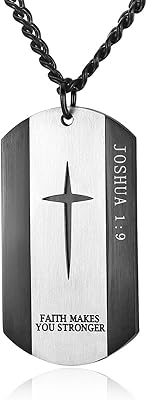 Necklace with Bible Silver Bible Pendant and Black Stainless Steel for Man, 24 to 28 inch chain, no.. DIAYTAR Nigeria — the online store where variety meets value.