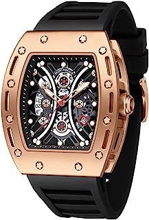 Decatracted watch for men's mini fabric unique (hollow/water resistant/super bright/calendar) Watch with soft silicone fashion for men for men.. DIAYTAR NIGERIA: Making quality products accessible to all Nigerians at affordable prices.