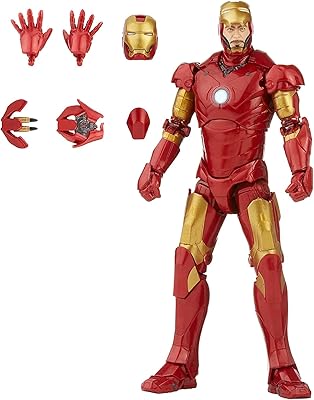Hasbro Marvel Legends Iron Man Mark 3 figurine includes a high -end design.. DIAYTAR NIGERIA: Putting quality products within reach of every Nigerian through our affordable marketplace.
