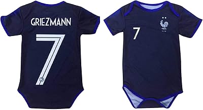 Kitbag Griezmann Antoine France #7 Body for Baby in football jersey, excellent quality.. DIAYTAR NIGERIA: Your affordable gateway to thousands of products delivered promptly nationwide.
