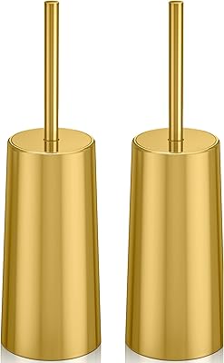 Wc brush and ixo stainless steel WC support, comfortable, elegant and durable toilet brush (gold).. DIAYTAR NIGERIA stands as your affordable shopping ally with nationwide delivery in just 5-8 days.
