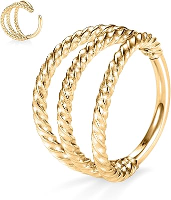 Triple/double nose ring in surgical steel 316L size 20, 18 and 16 grams Surgical steel 316L for women and men.. Experience DIAYTAR NIGERIA, where extensive product variety meets pocket-friendly prices and reliable delivery.