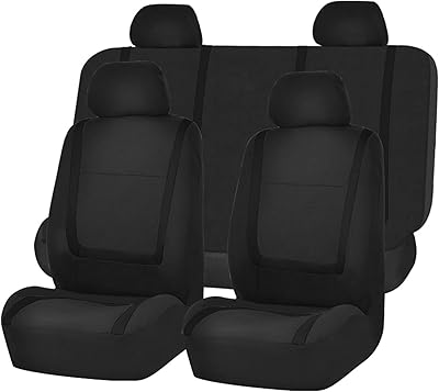 Complete set of FH Group car seat in black fabric.. No more overpriced stores — DIAYTAR Nigeria brings the best to your door.
