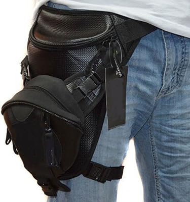 Xieben falling leg bag, tactical tactical thigh bag, motorcycle size pouch, hip banana bag, versatile belt bag for cycling, outdoor sports, hiking, race (black).. Shop the future with DIAYTAR NIGERIA - thousands of products, unbeatable prices, delivery within a week.