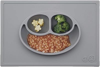 Ez Bees suction cup 100 % silicone with integrated carpet for toddlers and preschool children, dishwasher of Happy Mat (gray).. Experience shopping without limits at DIAYTAR NIGERIA, where affordability meets convenience in just days.