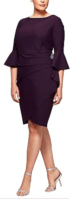 Short slimming dress for women with bell sleeves (small and regular) dress for special occasions.. DIAYTAR NIGERIA makes every purchase count with our affordable prices and reliable 5-8 day shipping.