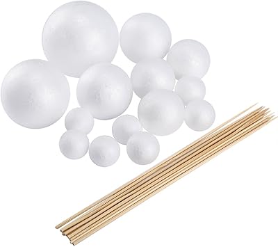 Play to make your own solar system model with 14 polystyrene balls of different sizes and 10 pieces of 24 cm bamboo sticks for school projects.. Experience retail therapy without the financial stress at DIAYTAR NIGERIA's affordable e-commerce platform.