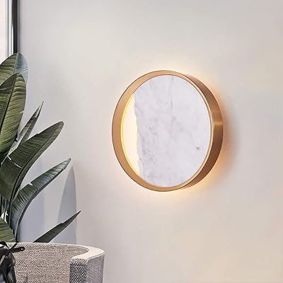 Round wall lights with G9 LED - Modern northern marble wall light - Wall light for living room, bedroom, corridor, aisle, hotel exhibition hall - Doré.. DIAYTAR NIGERIA: Where shopping is affordable, selection is vast, and delivery is always reliable.