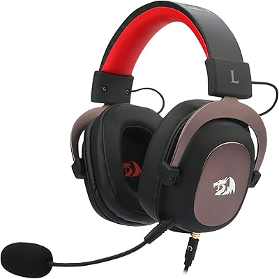 Redragon H510 Zeus wired game helmet - Surround sound 7.1 - Fume foam foam pads - 53 mm drivers - Removable microphone - Multi -platform helmet - Works with PC, PS4/3 and Xbox One/Series X, NS.. DIAYTAR NIGERIA makes quality accessible with low prices and reliable 5-8 day nationwide delivery.
